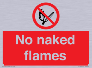 No naked flames